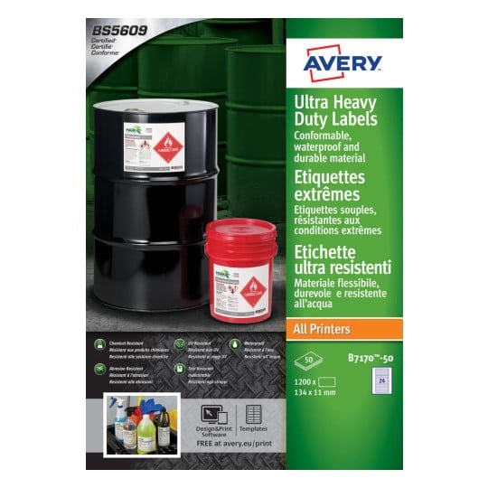 Ultra Resistant Labels B7170-50