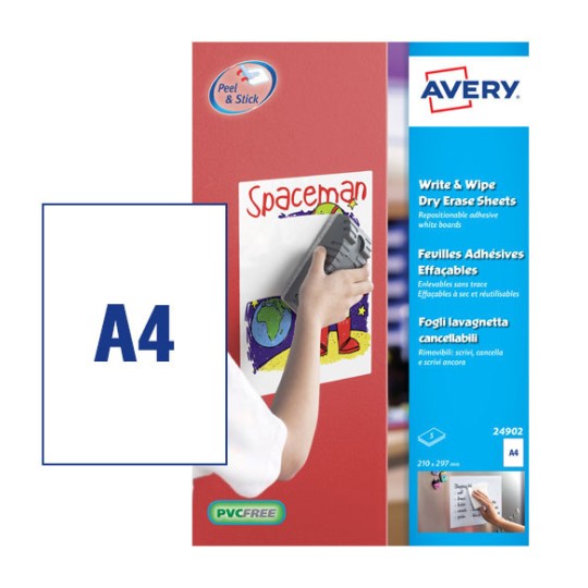 Write & Wipe Sheets 24902 Content: 5 Labels / 5 Sheet