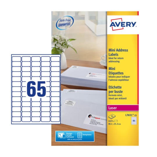 Mini Address Labels L7651 25 Avery mini-address-labels-l7651-25-avery