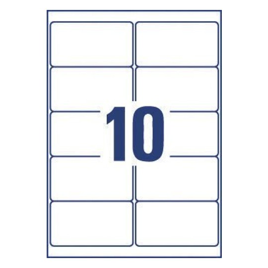 Crystal Clear labels L7783-25 50.8 x 96 mm