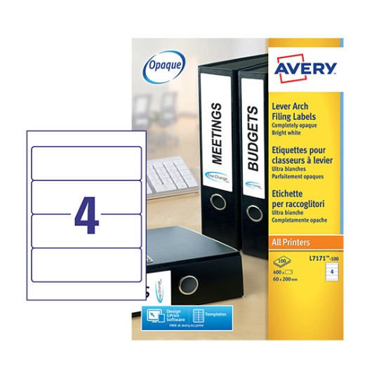 Filing Labels L7171100 Avery