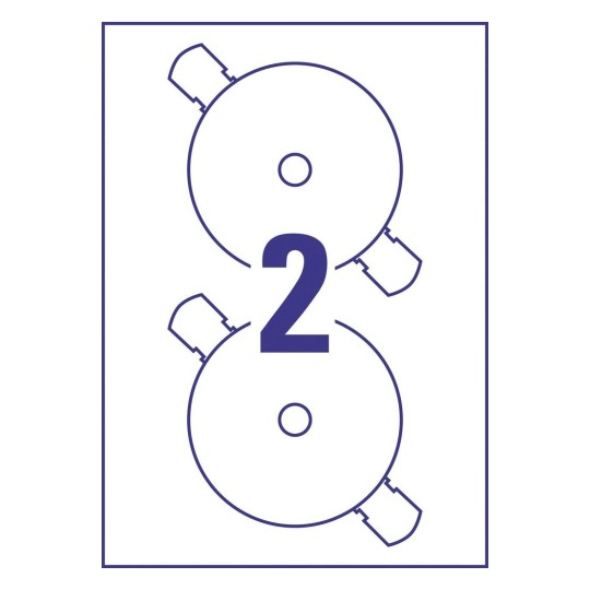 DVD Labels L7860-20 117 mm