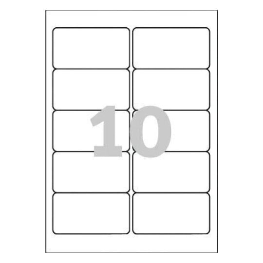 Self Adhesive Name Badges, l4785, 20 L4785-20 80 x 50 mm