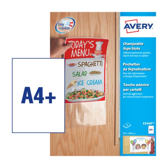 Sign Pockets, e3440 E3440 Content: 8 Labels / 8 Sheet