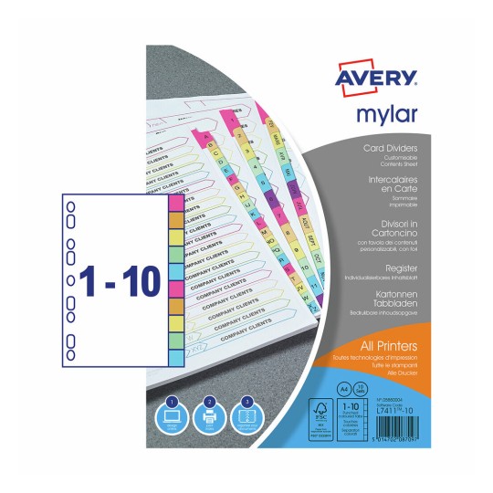 Mylar Dividers 05880004