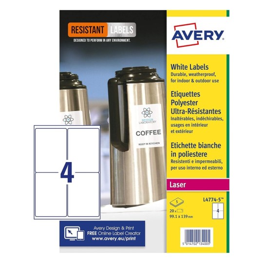 Resistant Labels L4774-5