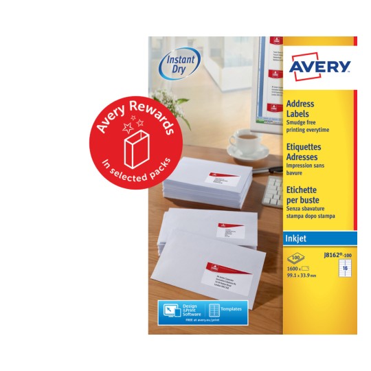 Address Labels, J8162, 25 sheets J8162-25