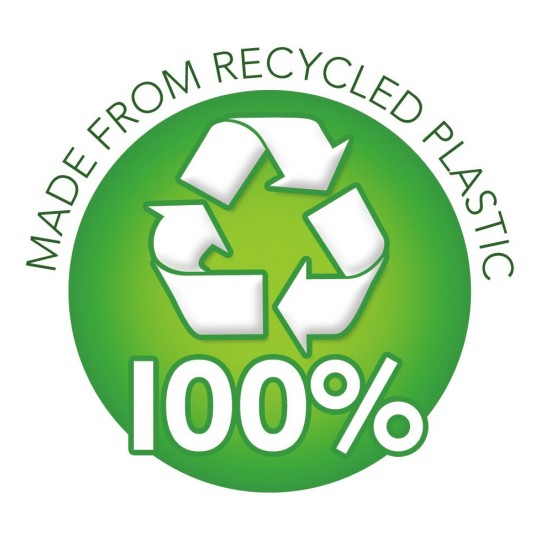 Made from 100 percent Recycled Plastic LOGO
