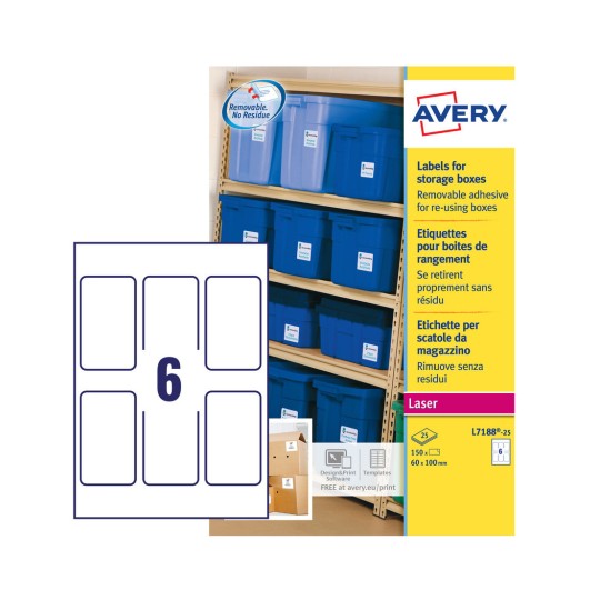 Storage Box Labels L7188-25