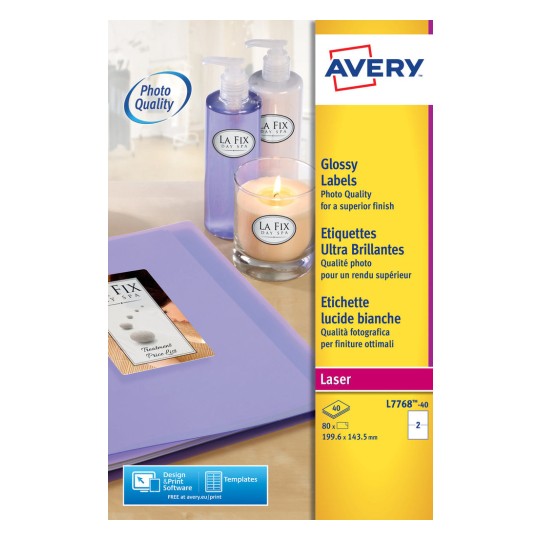 Glossy labels L7768-40