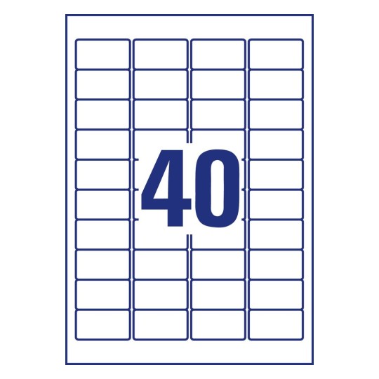 Resistant Labels L6140-20 45.7 x 25.4 mm