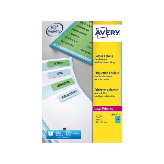 Coloured Labels  L6067-25