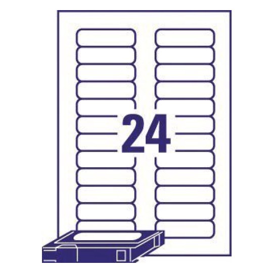 Data Cartridge Labels L7665-25 72 x 21.2 mm