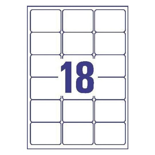 Address Labels, J8161, 25 sheets J8161-25 63.5 x 46.6 mm