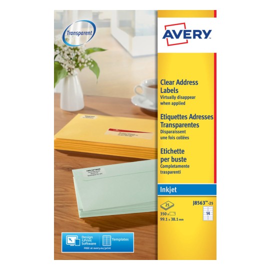 Address Labels, J8563, 25 sheets J8563-25