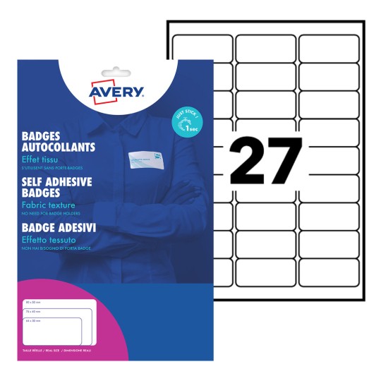 Self Adhesive Name Badges L4784-20 Content: 540 Labels / 20 Sheet