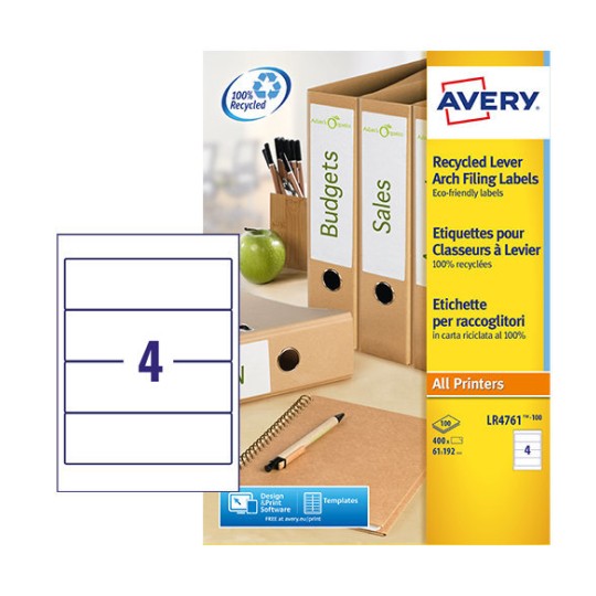 Filing Labels Lr4761 100 Avery