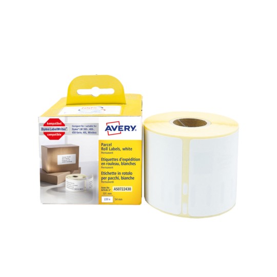 Avery Shipping Roll Labels, AS0722430 AS0722430 Content: 220 Labels / 220 Labels