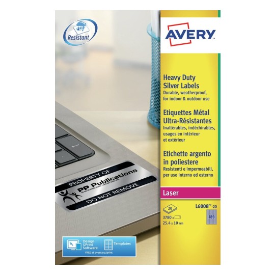 Resistant Labels L6008-20
