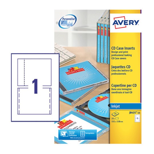 CD Case Inserts J8435-25