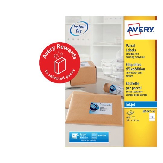 Parcel Labels, J8166-100 J8166-100