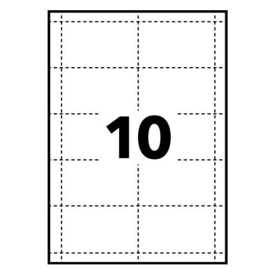 Micro perforated Printable Inserts L4727-20 90 x 54 mm