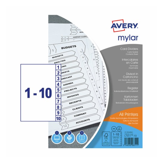 Mylar Dividers, 05248061 05248061