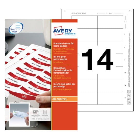 Printable Inserts 7537 7537