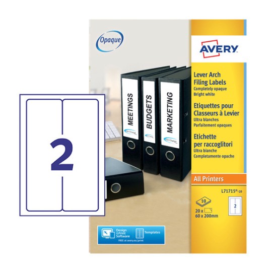 Filing Labels L71715-10