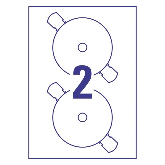 CD Labels, L7676, 25 sheets | L7676-25 | Avery