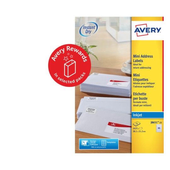 Mini Address Labels J8651-25