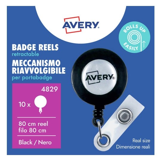 10 Retractable Badge Reel 4829