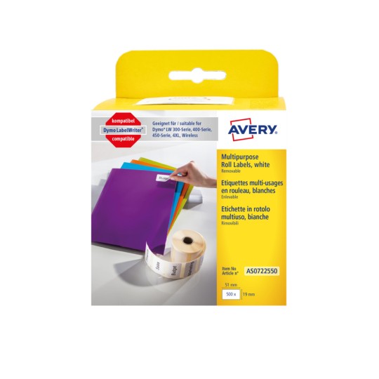 Avery Multipurpose Roll Labels AS0722550