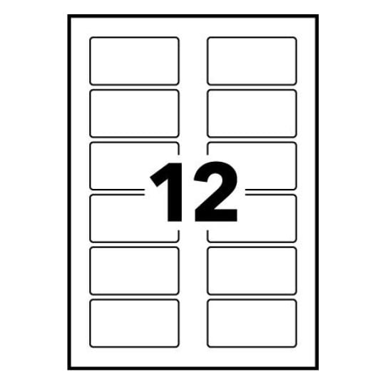 Self Adhesive Name Badges L4782-20 75 x 40 mm