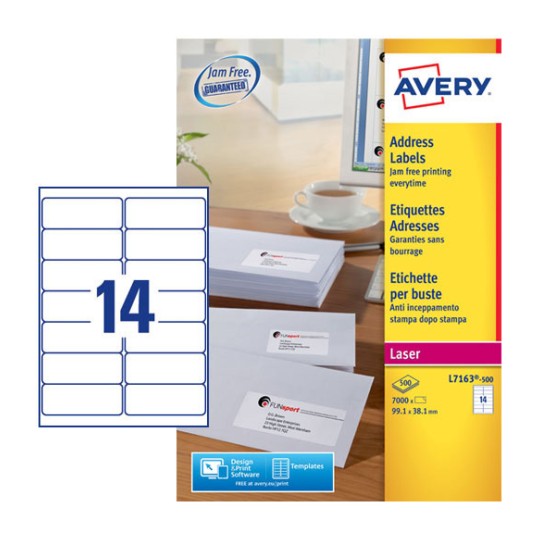 Address Labels L7163500 Avery