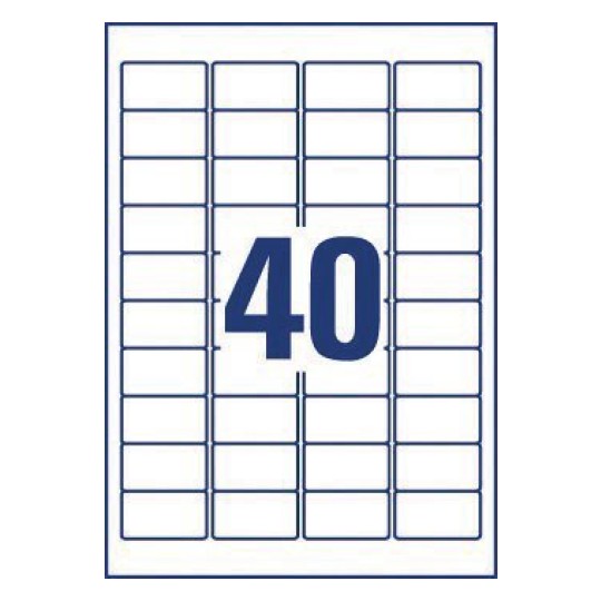 Mini Multipurpose Labels, L7654-100 L7654-100 45.7 x 25.4 mm