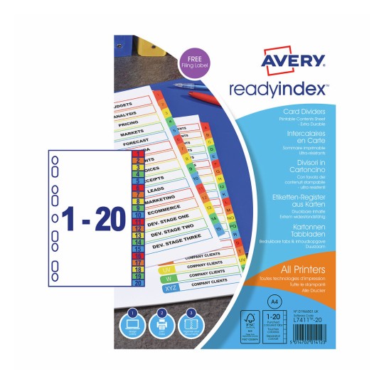 Ready Index™ Dividers 01966501