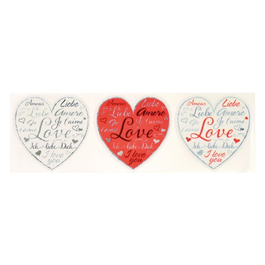 Love Heart ZDesign Stickers 56813 38 mm