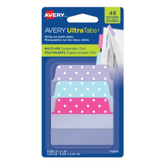 UltraTabs, Polka Dot, Purple, Blue, Pink 74893