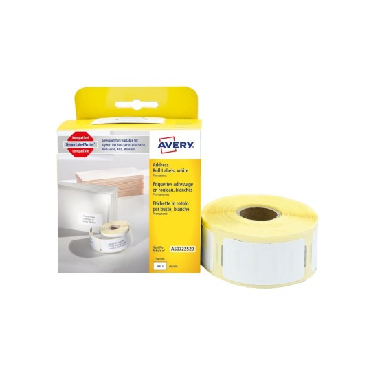 Avery Address Roll Labels AS0722520 Content: 500 Labels / 500 Labels