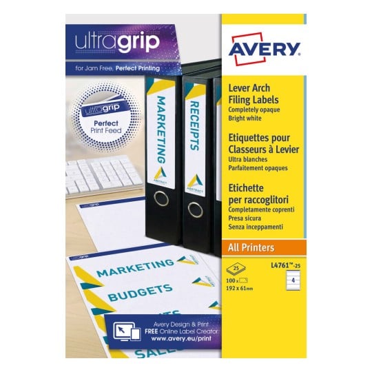 How to print filing labels in word