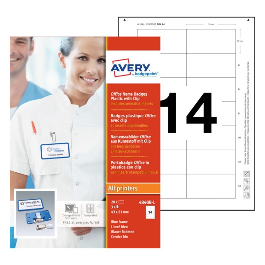 office name badges plastic with clip 4840b l avery office name badges