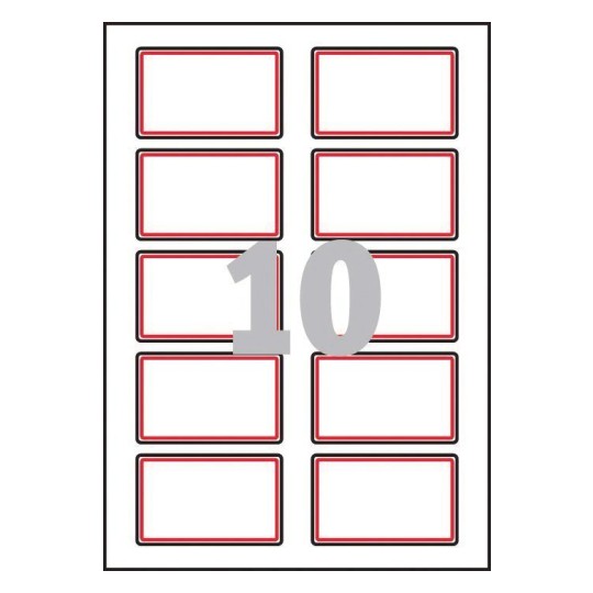 Self Adhesive Name Badges L4786-20 80 x 50 mm