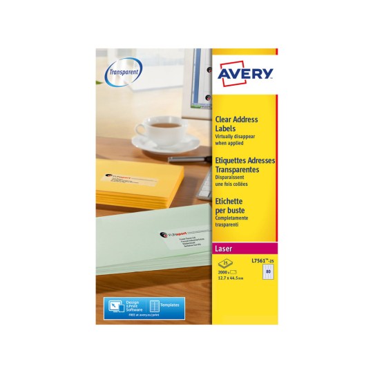 Crystal Clear Labels L7561-25