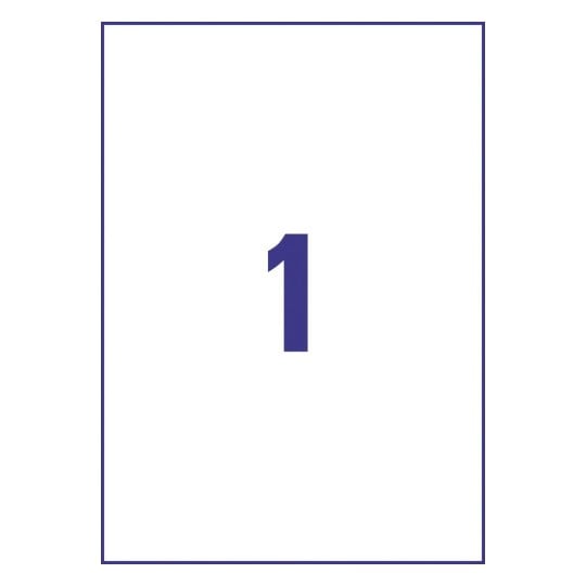 Crystal Clear labels L7784-25 210 x 297 mm