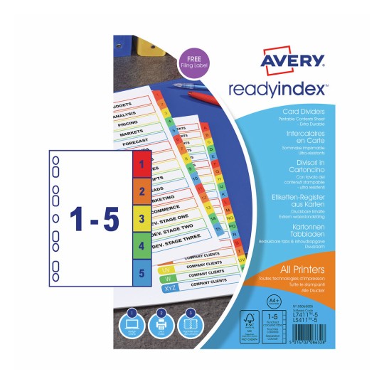 Ready Index™ Dividers 05065505