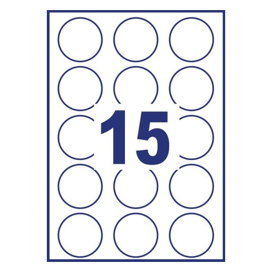 Removable Round Labels L4853REV25 Avery