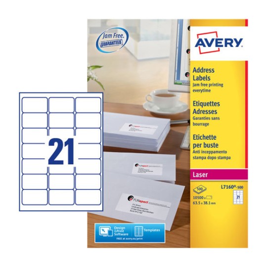 Address Labels L7163500 Avery