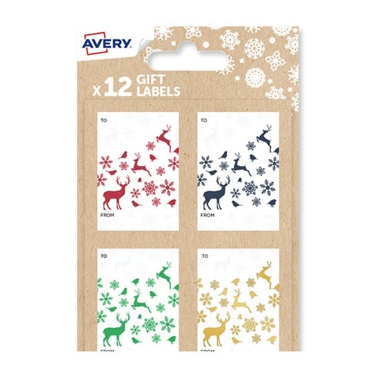 Reindeer Christmas Gift Labels NGIFT20.UK