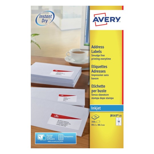 Address Labels, J8163, 25 sheets J8163-25